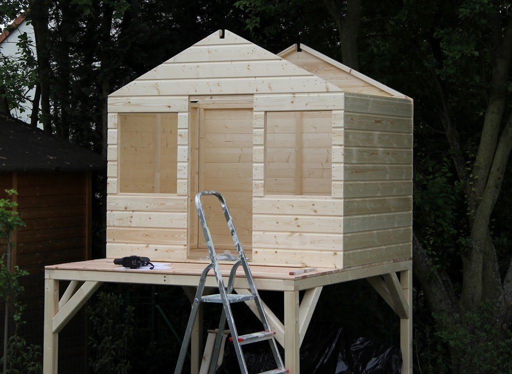Stelzenhaus Tobi Spielhaus – Ein Gemeinschaftsprojekt trotz Regen 17 IMG 0285