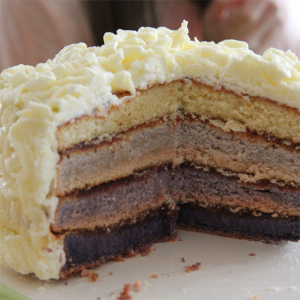 Ombre Torte - Happy Birthday Torte für unsere Tochter