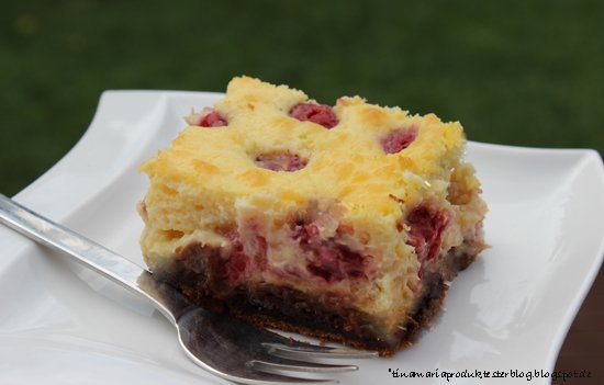 Cheesecake-Brownies mit Himbeeren Rezept 1