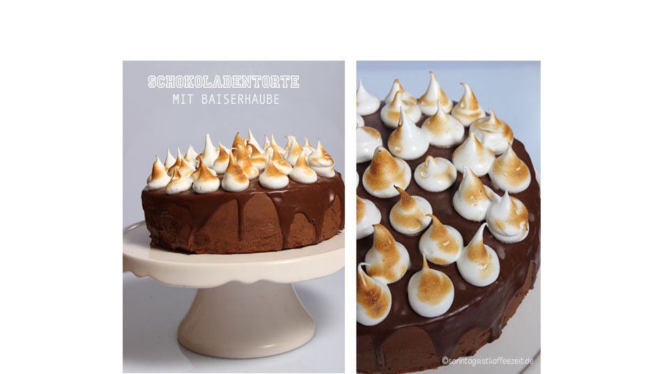 Schokotorte mit Baiserhaube Rezept - Mega Lecker!