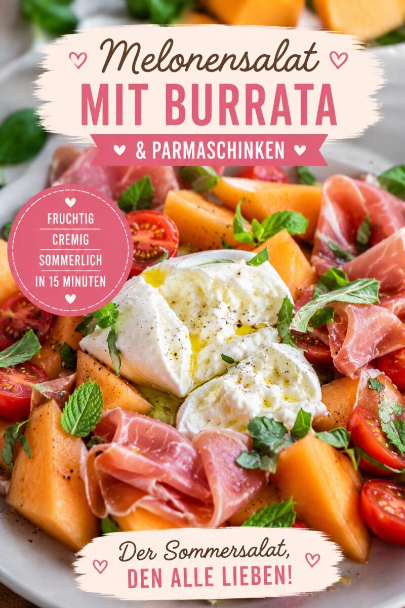 Melonensalat mit Schinken und Tomaten - Einfach und schnell 3 Melonensalat mit Schinken und Tomaten Rezept