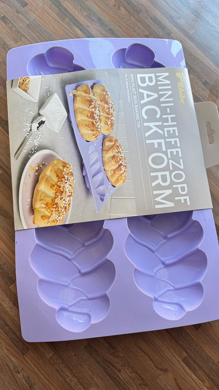 Hefegebäck süß Rezept -Tchibo Mini-Hefezopfbackform 