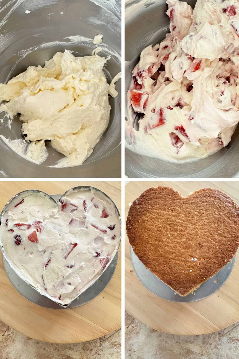 Leichte Herztorte backen mit Erdbeeren für Muttertag oder Valentinstag: In 3 einfachen Schritten 4 Schnelle Herztorte backen mit Erdbeeren für Muttertag oder Valentinstag