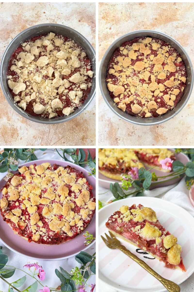 Rhabarberkuchen mit Streusel wie von Oma: Einfach gebacken und gelingsicher 5 Rhabarberkuchen mit Streusel: Einfaches Rezept mit der 24er Springform