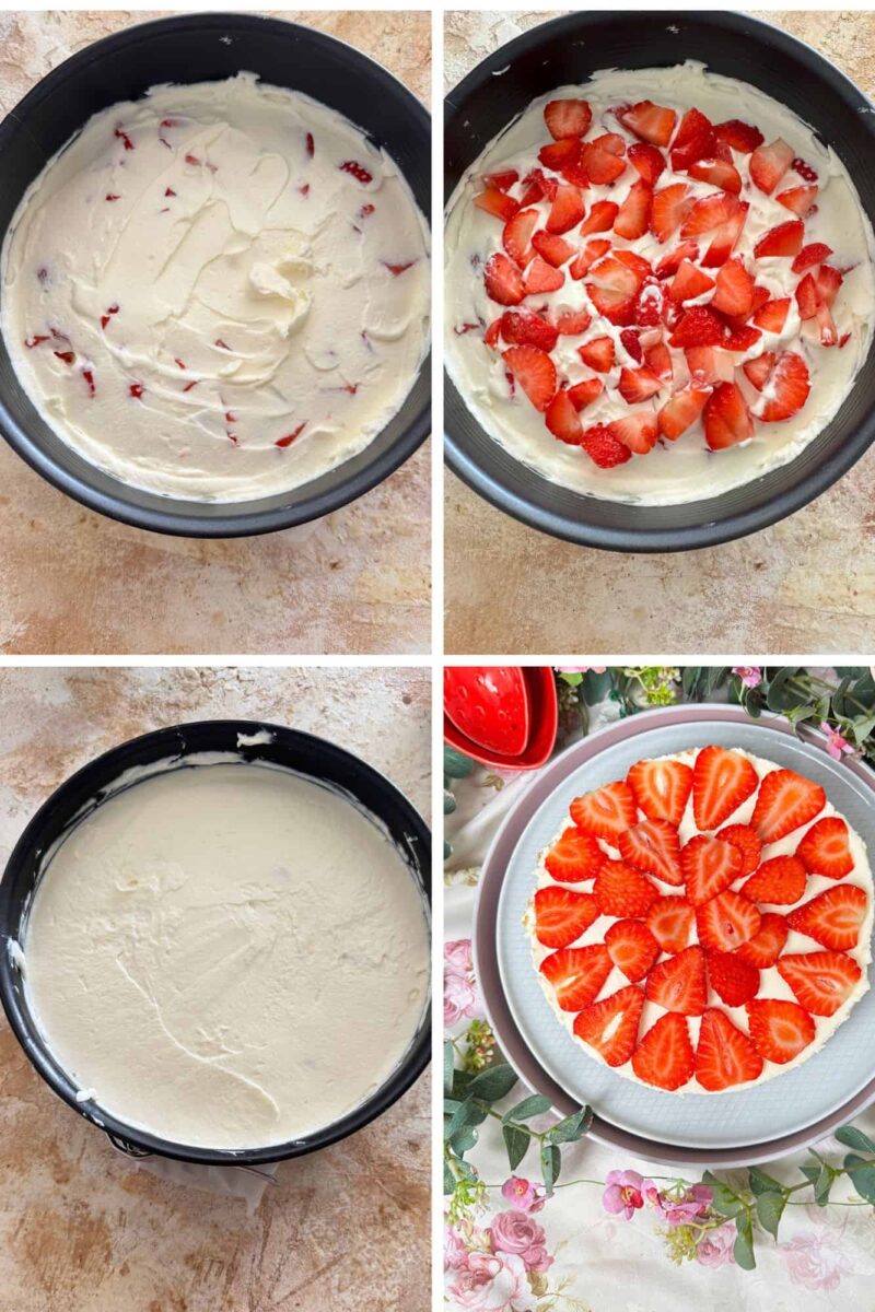 Leichte Philadelphia-Torte mit Erdbeeren ohne Backen: 5 Zutaten für diese Sommertorte 5 Philadelphia-Torte mit Erdbeeren ohne Backen: 5 Zutaten für diese Sommertorte