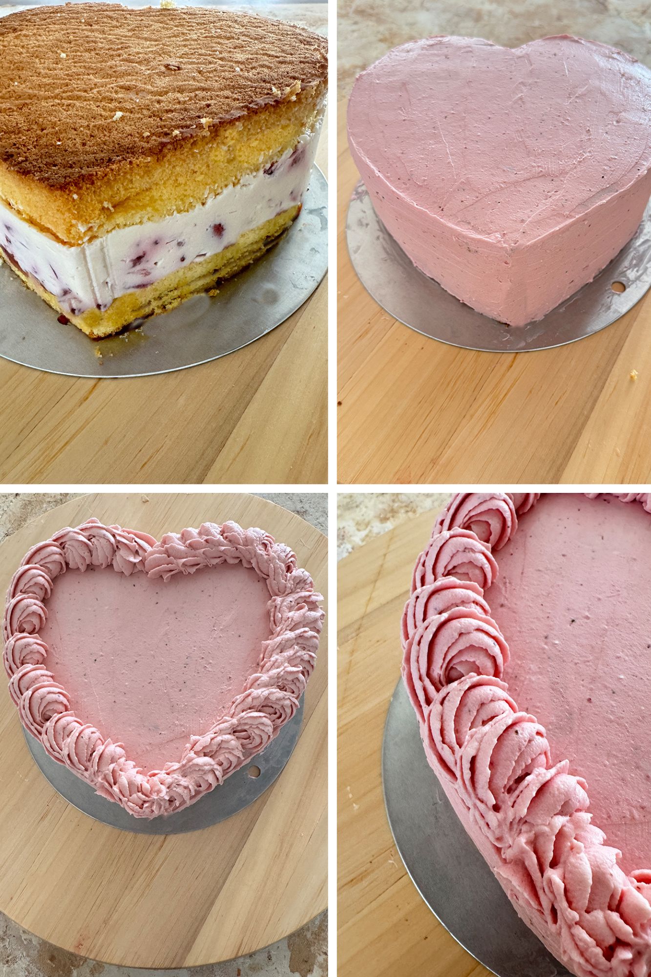 Schnelle Herztorte backen mit Erdbeeren für Muttertag oder Valentinstag