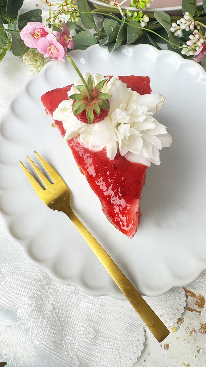 Milchreistorte mit Erdbeeren Rezept-Erdbeerkuchen 