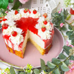 Milchreistorte mit Erdbeeren Rezept-Erdbeerkuchen