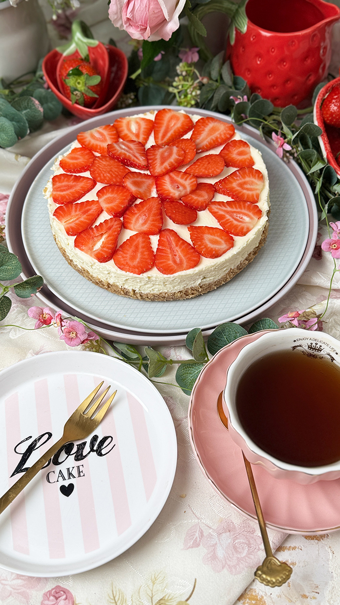 Philadelphia-Torte mit Erdbeeren ohne backen