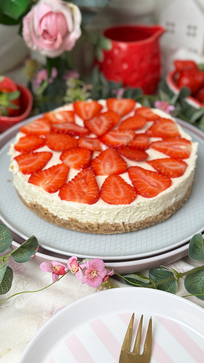 Philadelphia-Torte mit Erdbeeren ohne backen