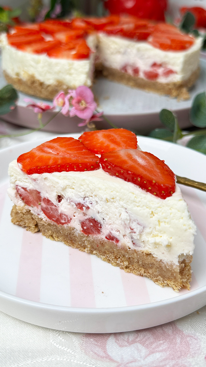Philadelphia-Torte mit Erdbeeren ohne backen