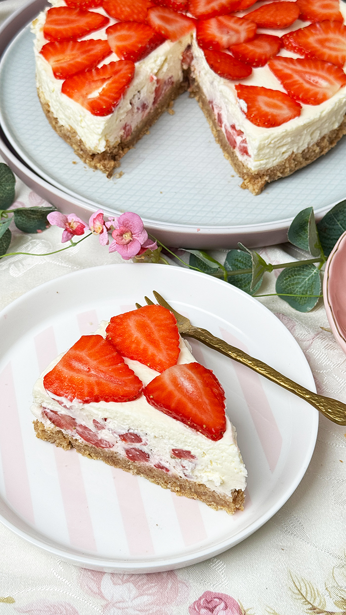 Philadelphia-Torte mit Erdbeeren ohne backen