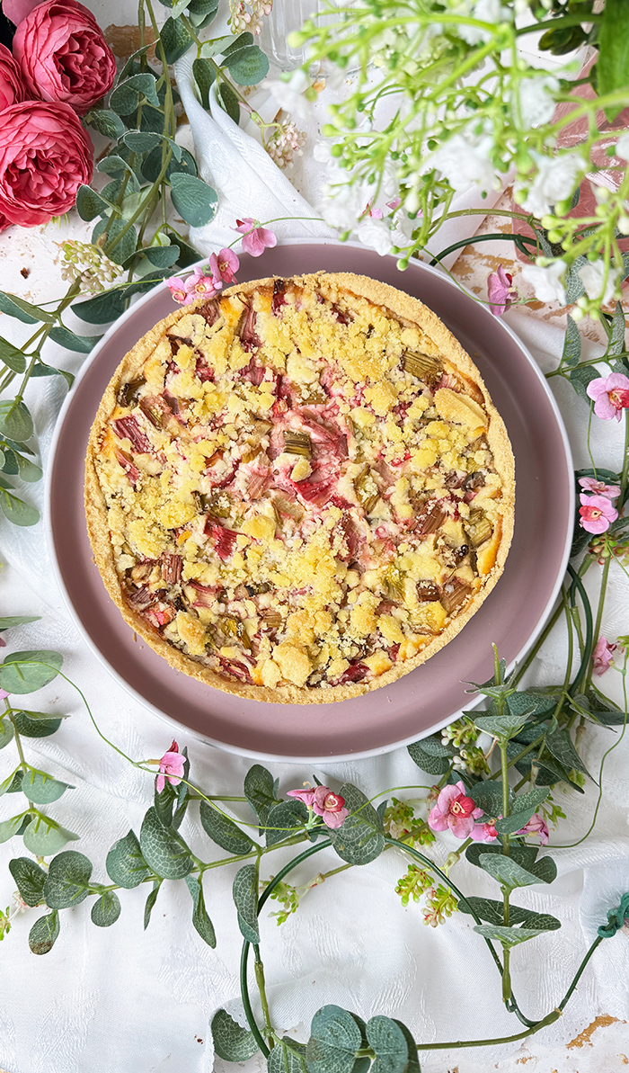 Rhabarber-Käsekuchen mit Streuseln Rezept: Ein 1 A Genuss für deine Geschmacksknospen