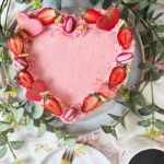 Schnelle Herztorte backen mit Erdbeeren für Muttertag oder Valentinstag