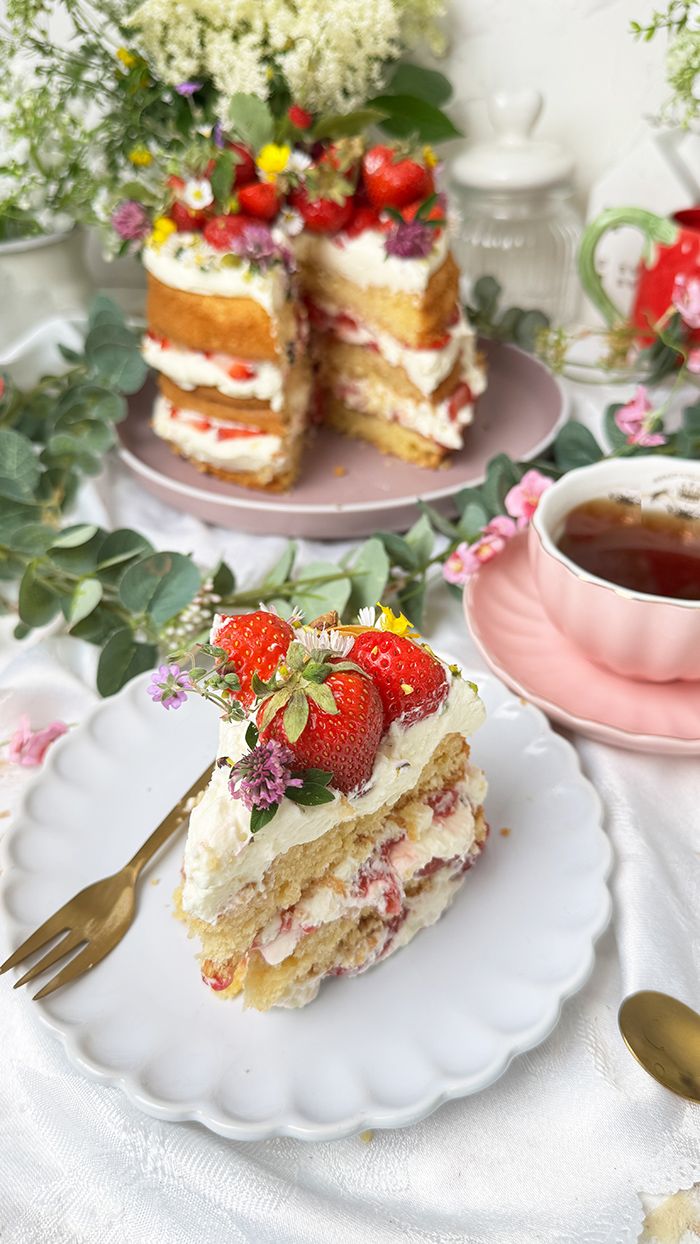 Schwedische Erdbeertorte Rezept / Midsommar-Torte Rezept