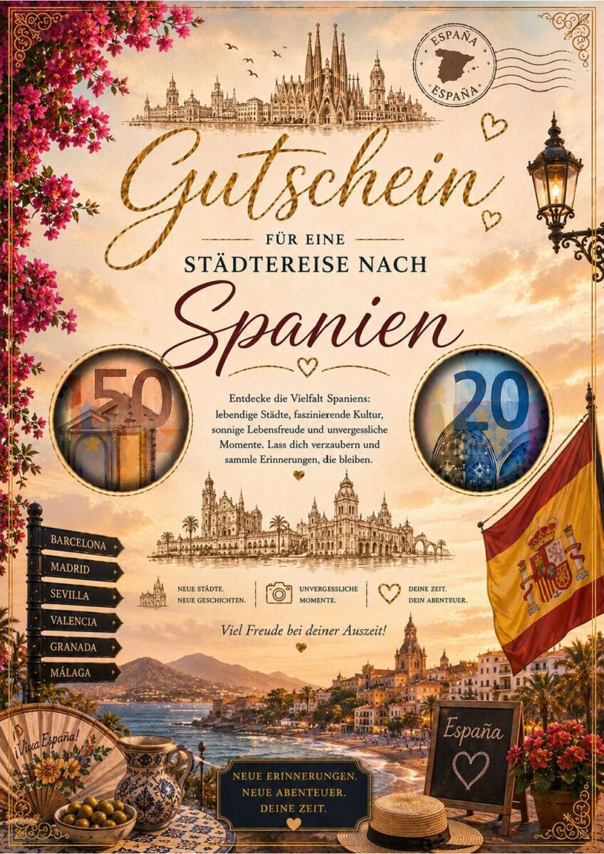 Reisegutschein für Städtereisen zum Ausdrucken 6 Reisegutschein für Städtereisen zum Ausdrucken 5