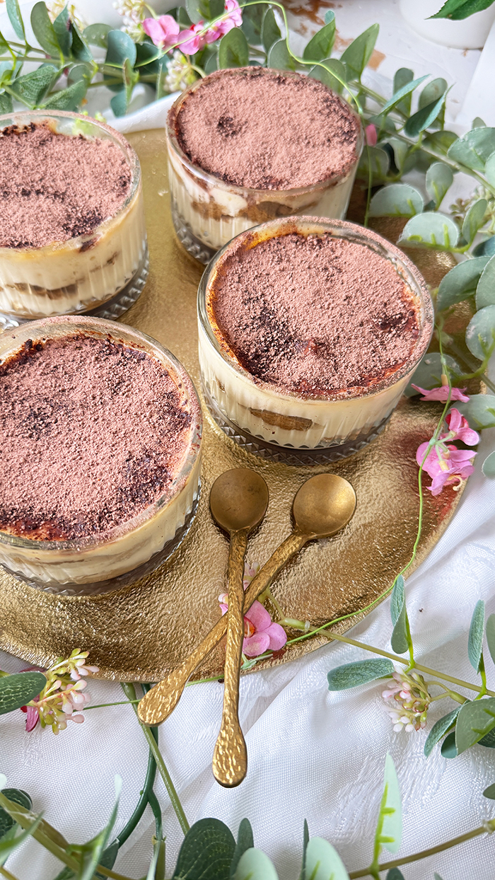 Original italienisches Tiramisu Rezept - 4 Stück auf einen Teller