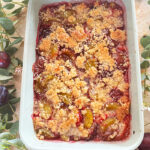 Pflaumen-Crumble mit Kokos Rezept