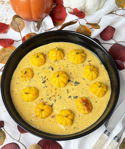 Kürbis-Gnocchi in cremiger Parmesan-Salbei-Sauce: 1 A einfaches Herbstrezept