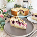 Käsekuchen mit Heidelbeeren Streusel Rezept einfach