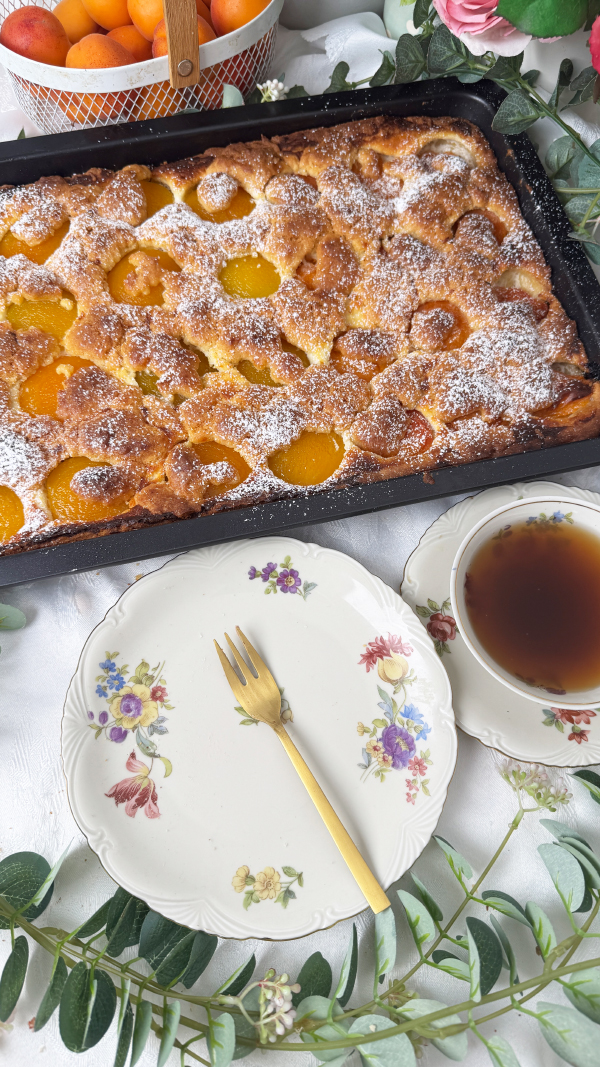 Österreichischer Marillen-Streuselkuchen vom Blech - Omas bestes Rezept 7 Österreichischer Marillen-Streuselkuchen vom Blech - Omas bestes Rezept 3