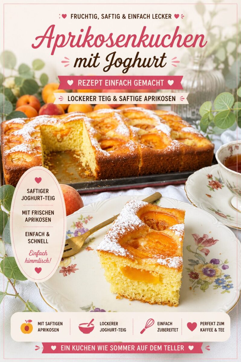 Saftiger Aprikosenkuchen mit Joghurt vom Blech einfach so lecker 8 Saftiger Aprikosenkuchen mit Joghurt und frischen Aprikosen