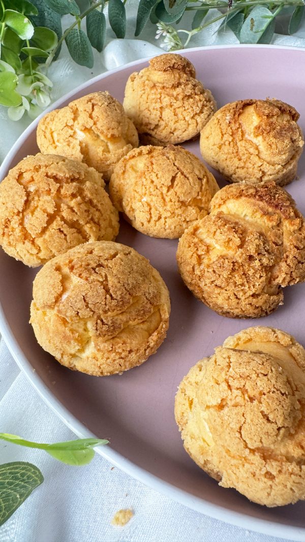 Choux au Craquelin mit Vanillecreme, knusprig & cremig 7 Choux au Craquelin