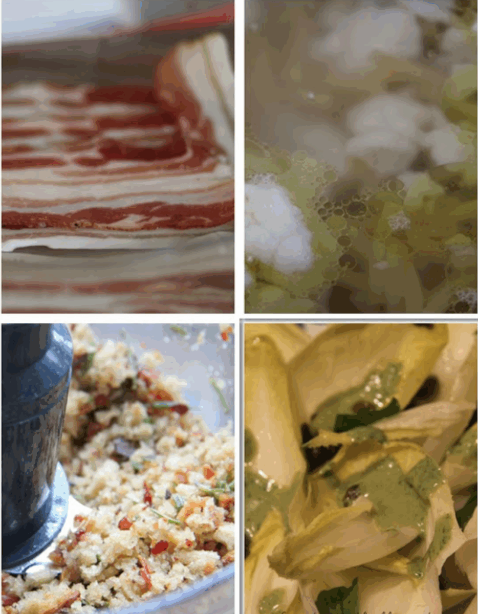 Jamie Oliver 30 Minuten Menü-Blumenkohl-Makkaroni-Auflauf, bunter Chicoréesalat, grünes Joghurtdessing und Pflaumen aus dem Ofen 7 Jamie Oliver 30 Minuten Menü- Blumenkohl-Makkaroni-Auflauf, bunter Chicoréesalat, grünes Joghurtdessing und Pflaumen aus dem Ofen