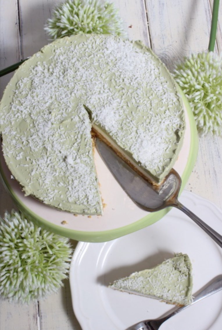 Matcha mascarpone cocos cake
