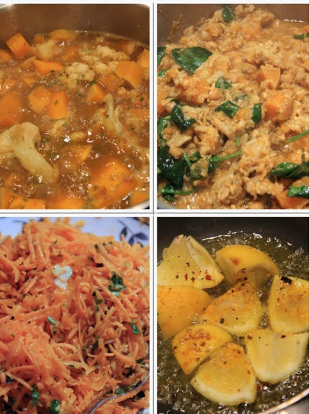 Jamie Oliver 30 Minuten – Gemüsecurry, lockerer Basmatireis, Möhrensalat, Zitronenreslish , Papadamas, indisches Fladenbrot