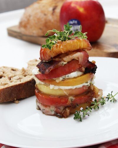 IMG  JAZZ Apfel Ziegenkäse Camembert Türmchen TL