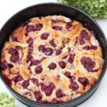 IMG  Kirsch Strudelkuchen mit Zitronenguss 5