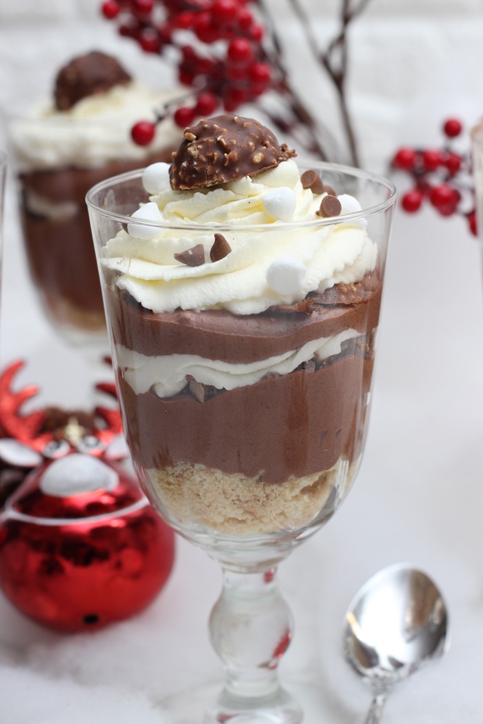 Rocher Schichtdessert mit nur 4 Zutaten - Das leckerste Sckokodessert zu Weihnachten