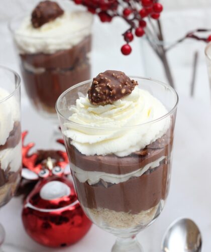IMG  Rocher Mousse au Chocolate Schichtdessert mit Butterspekulatius zu Weihnachten 07