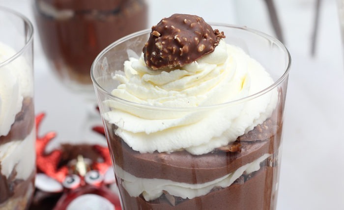 IMG  Rocher Mousse au Chocolate Schichtdessert mit Butterspekulatius zu Weihnachten 07