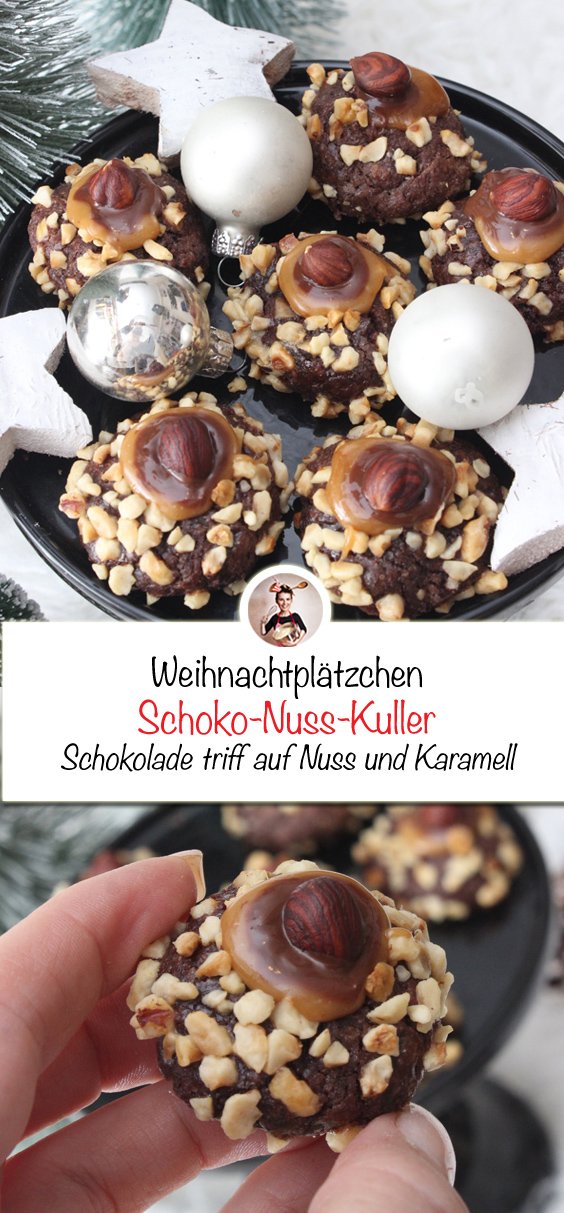 Schoko-Nuss-Kuller- Weihnachtsplaetzchen Rezept