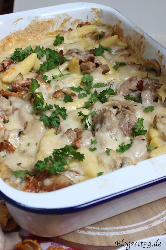 Super leckeres Schupfnudel-Gratin mit frischen Pilzen Rezept
