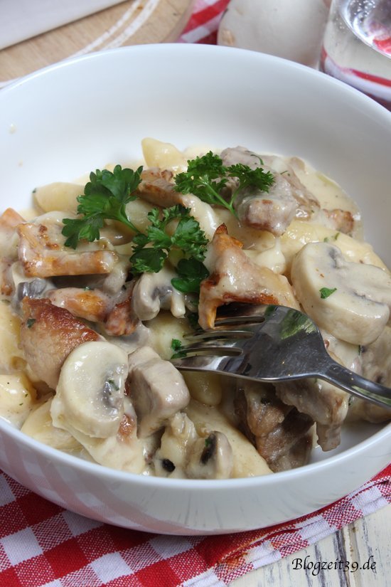 Super leckeres Schupfnudel-Gratin mit frischen Pilzen Rezept