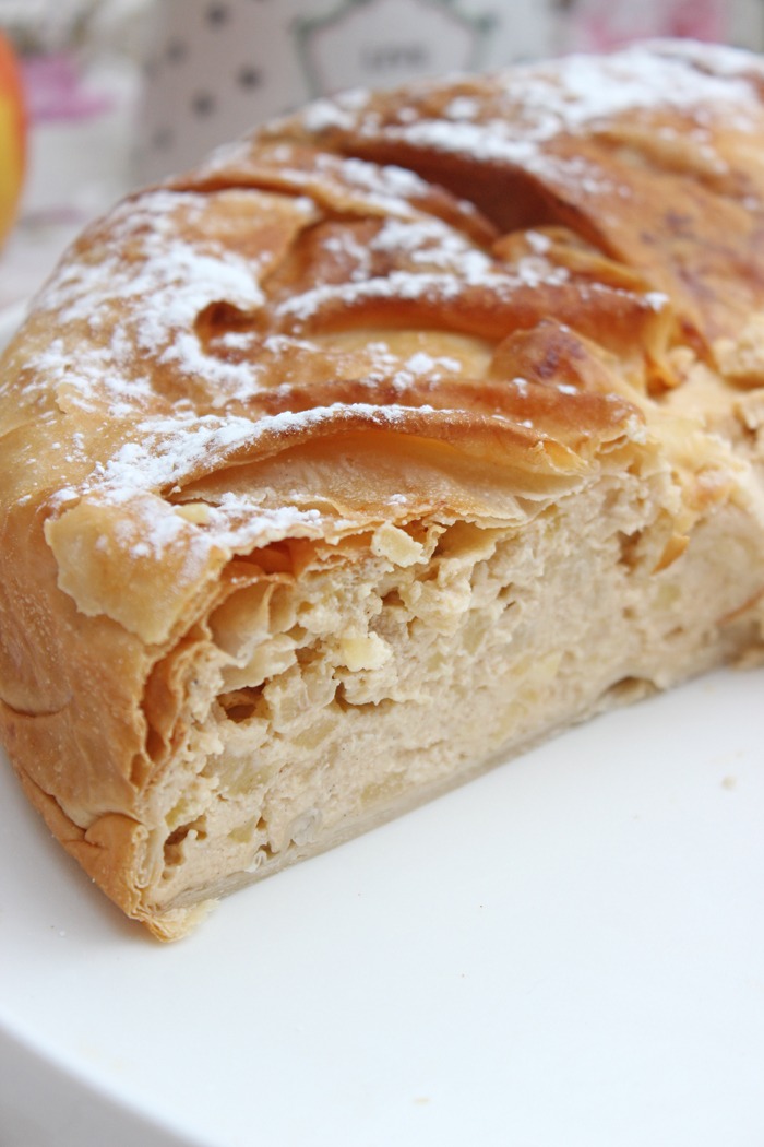 Apfel-Filoteig-Torte mit cremiger Füllung Rezept