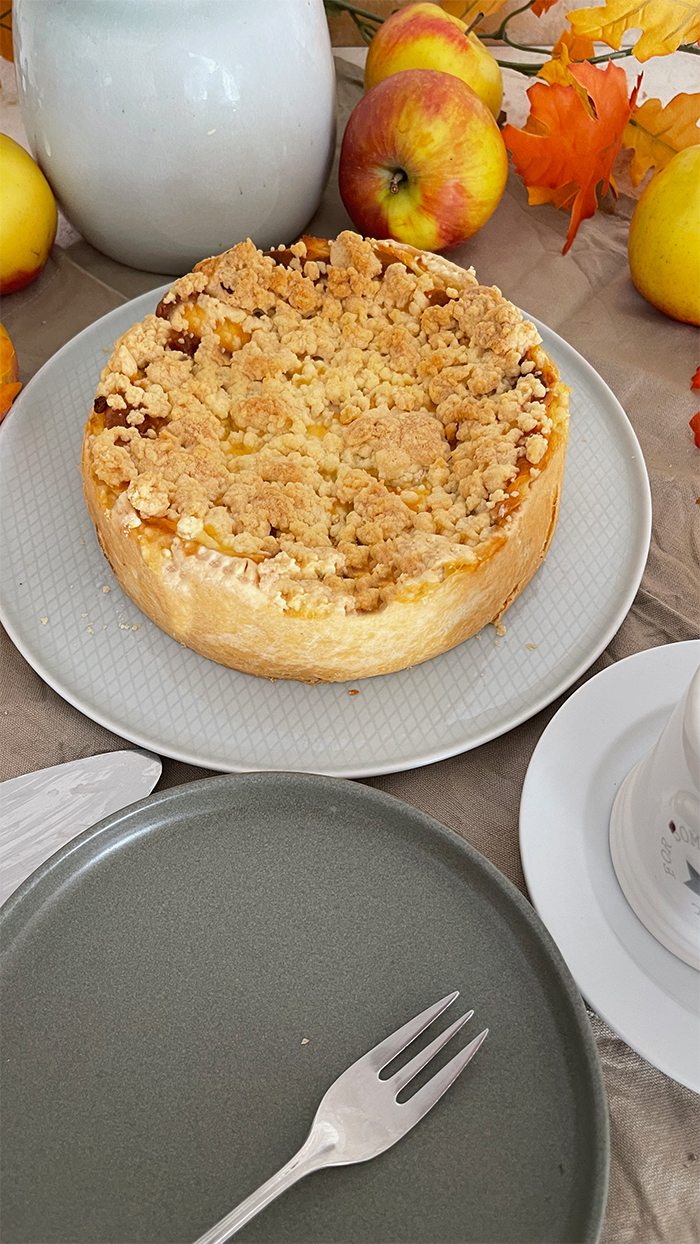 Apfel-käsekuchen mit streusel - unwiderstehliches rezept, apfelkuchen mit streusel, apfelkuchen rezept,omas rezept, einfacher apfelkuchen