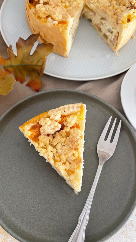 Apfel-Käsekuchen mit Streusel - Unwiderstehliches Rezept