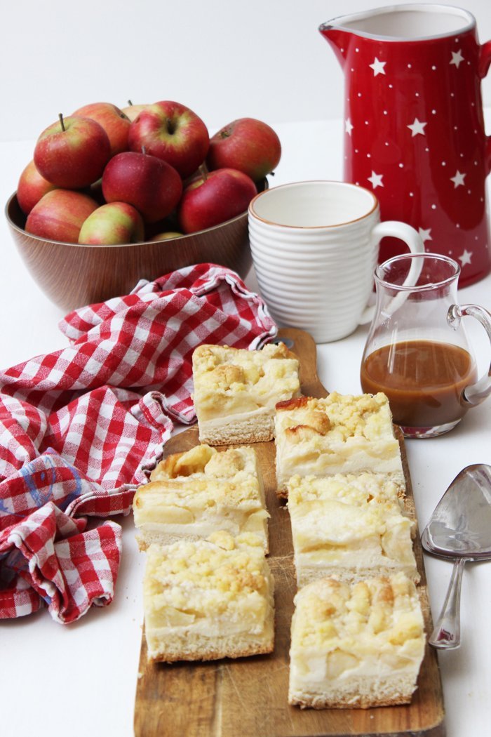 Apfel-Karamell-Kaesekuchen Apfel-Karamell-Kaesekuchen