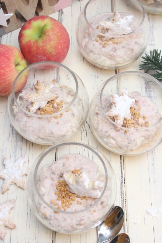 Apfelknusper Dessert im Glas Rezept 6