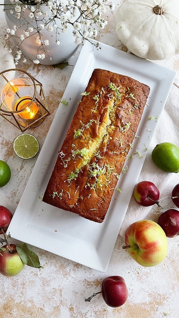 Apfelkuchen mit Honig und Limetten Rezept