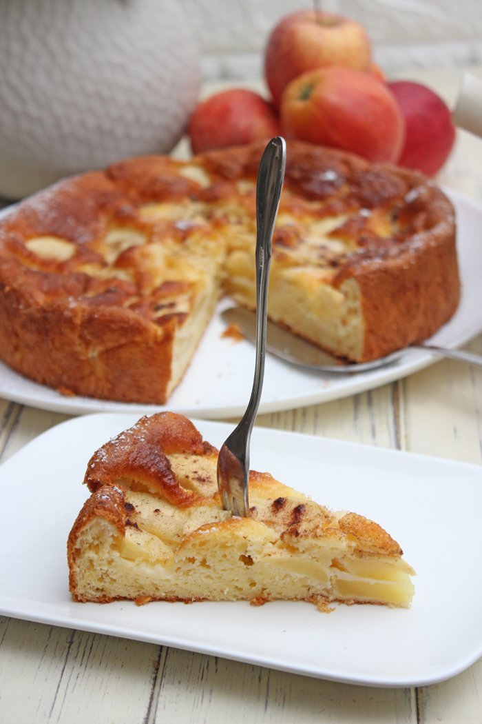 Apfelkuchen mit Skyr - Saftig, einfach und schnell gemacht