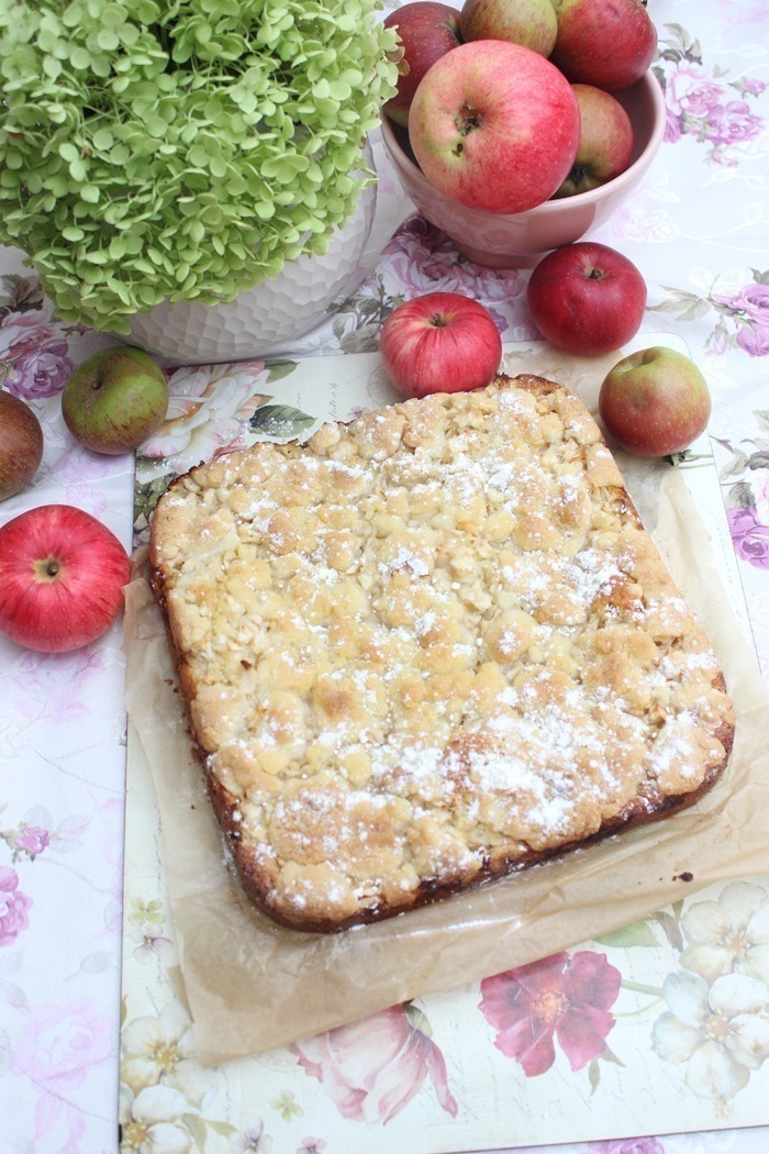 Apfelkuchen mit Streuseln Rezept 