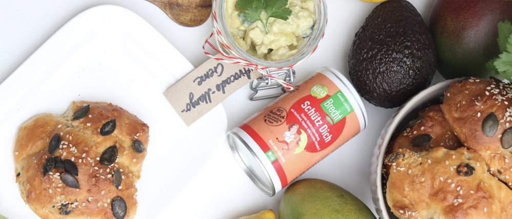 Avocado-mango-creme mit super spices und dinkel-skyr-brötchen 6