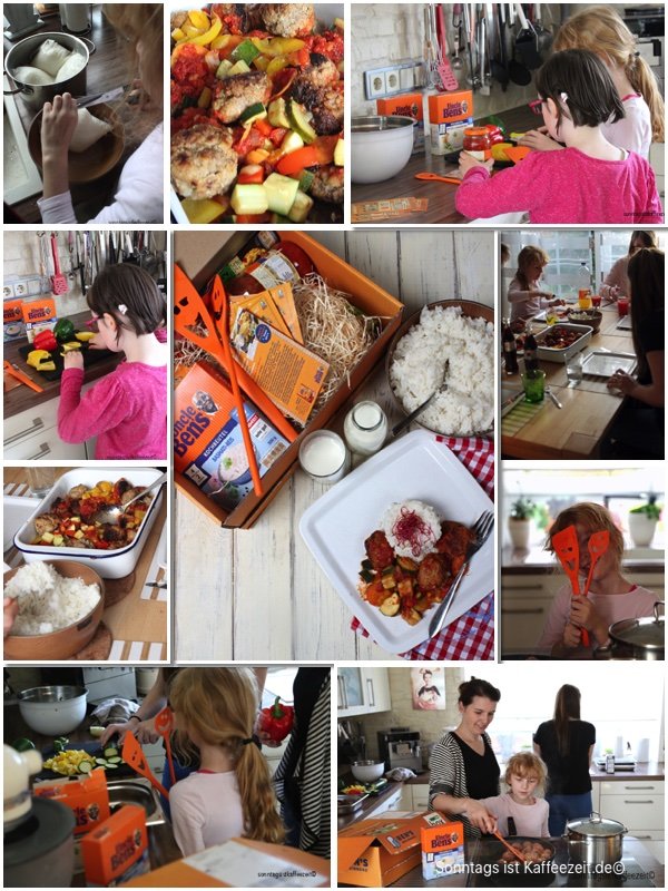 Hackfleischbällchen in tomaten-gemüsesoße mit uncle ben's basmatireis - gemeinsam kochen mit den kids & gewinnspiel!