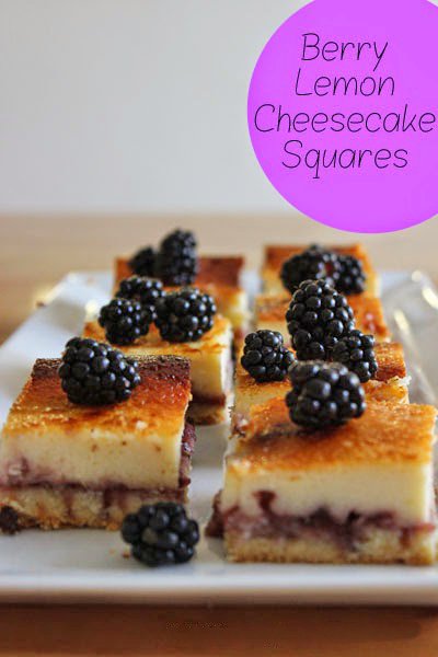 Berry-Lemon-Cheescake-Squares Rezept