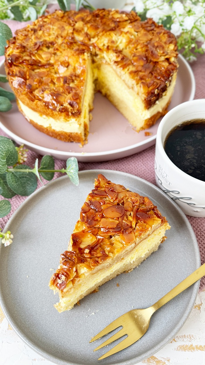 Einfaches Bienenstich Rezept, Bienenstich Kuchen, Bienenstich Torte